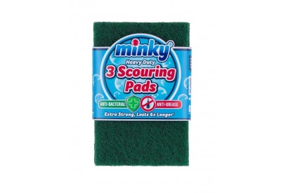 Minky Heavy Duty Scouring Pads x 3